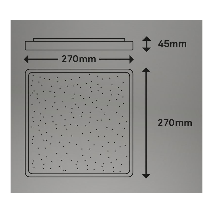 Briloner 3748-414 - Iluminação de teto LED LINO LED/15W/230V cromado mate
