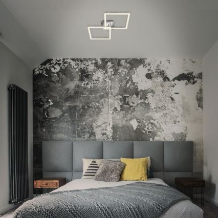 Briloner 3751-019 - Iluminação de teto LED com regulação FRAME LED/20W/230V cromado brilhante