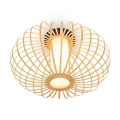 Briloner 3759011 - Iluminação de teto 1xE27/10W/230V diâmetro 40 cm bambu