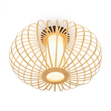 Briloner 3759011 - Iluminação de teto 1xE27/10W/230V diâmetro 40 cm bambu
