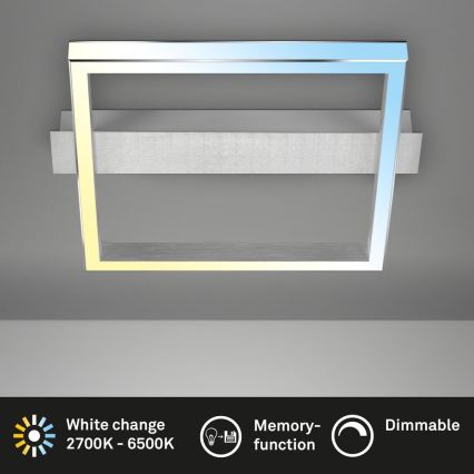 Briloner 3760-019 - Candeeiro de tecto regulável FRAME LED/23W/230V 2700-6500K 42x36 cm + comando remoto