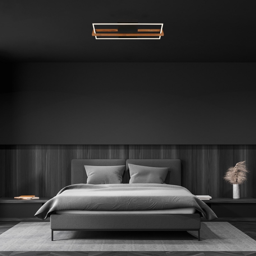 Briloner 3777-015 - Luminária de teto LED FRAME LED/21W/230V 3000K preta