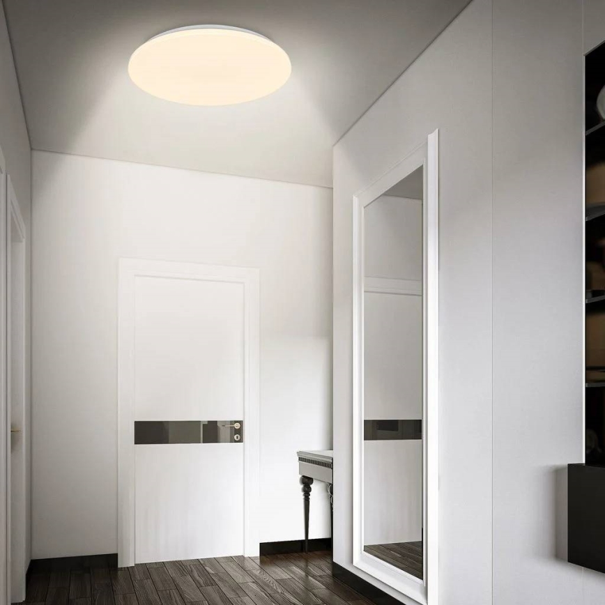 Briloner 3828-016 - Plafon LED para casa de banho com sensor de movimento WALK LED/24W/230V IP54 diâmetro 35 cm branco