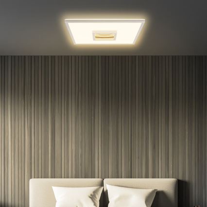 Briloner 3848014 - Candeeiro de teto LED TORO LED/18W/230V 42x42 cm cromo fosco