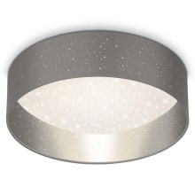 Briloner 3882-014 - Iluminação de teto LED MAILA STARRY LED/18W/230V cinzento/prateado