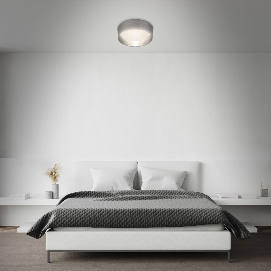 Briloner 3882-014 - Iluminação de teto LED MAILA STARRY LED/18W/230V cinzento/prateado