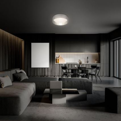 Briloner 3882-014 - Iluminação de teto LED MAILA STARRY LED/18W/230V cinzento/prateado