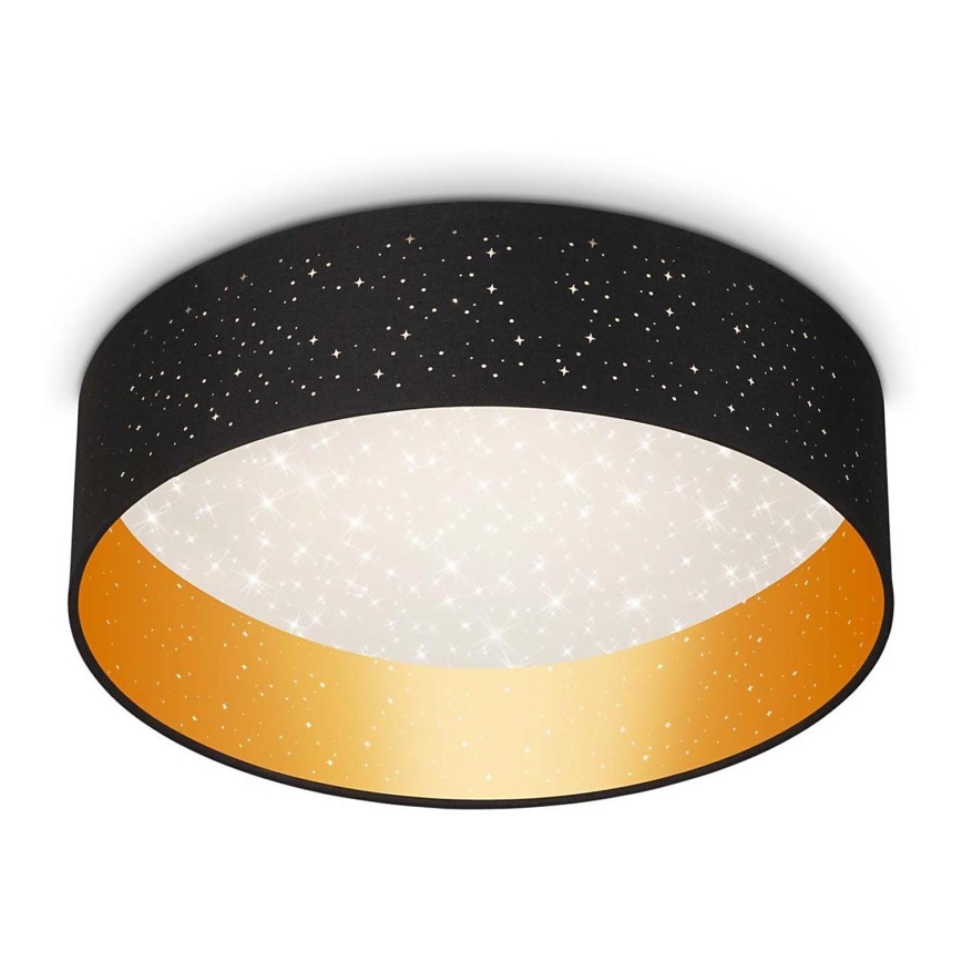 Briloner 3882-015 - Iluminação de teto LED MAILA STARRY LED/18W/230V preto/dourada