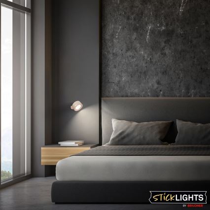 Briloner 3896011 - Aplique de parede LED recarregável e regulável TARI LED/1,6W/5V 1500 mAh bege