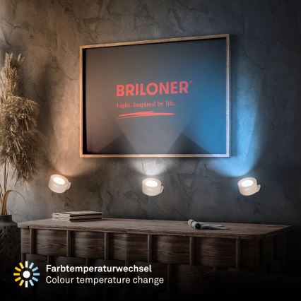 Briloner 3896011 - Aplique de parede LED recarregável e regulável TARI LED/1,6W/5V 1500 mAh bege