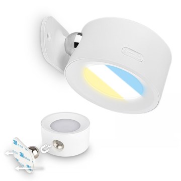 Briloner 3896016 - Aplique de parede LED recarregável e dimerizável TARI LED/1,6W/5V 1500 mAh branco