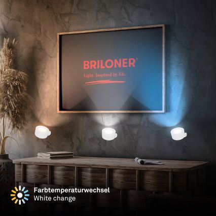 Briloner 3896016 - Aplique de parede LED recarregável e dimerizável TARI LED/1,6W/5V 1500 mAh branco