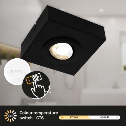 Briloner 3996015 - Foco LED CTS LED/4W/230V 2700/4000K preto