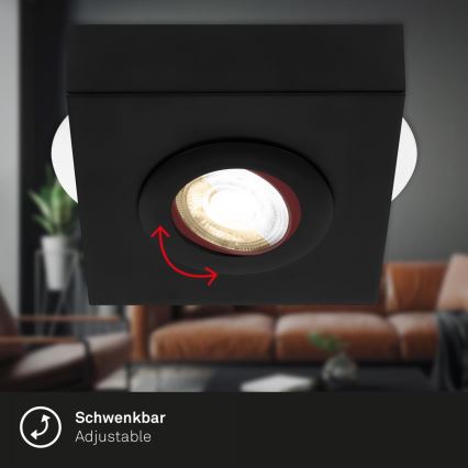 Briloner 3996015 - Foco LED CTS LED/4W/230V 2700/4000K preto