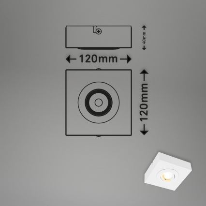 Briloner 3996016 - Foco LED CTS LED/4W/230V 2700/4000K branco