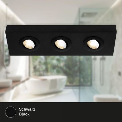 Briloner 3996035 - Foco LED CTS 3xLED/4W/230V 2700/4000K preto