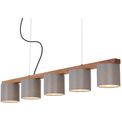 Briloner 4075-054 - Lustre suspenso RHON com cabo, 5xE14/25W/230V