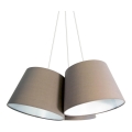 Briloner 4288-031 - Luz pendente TELA 3xE27/40W