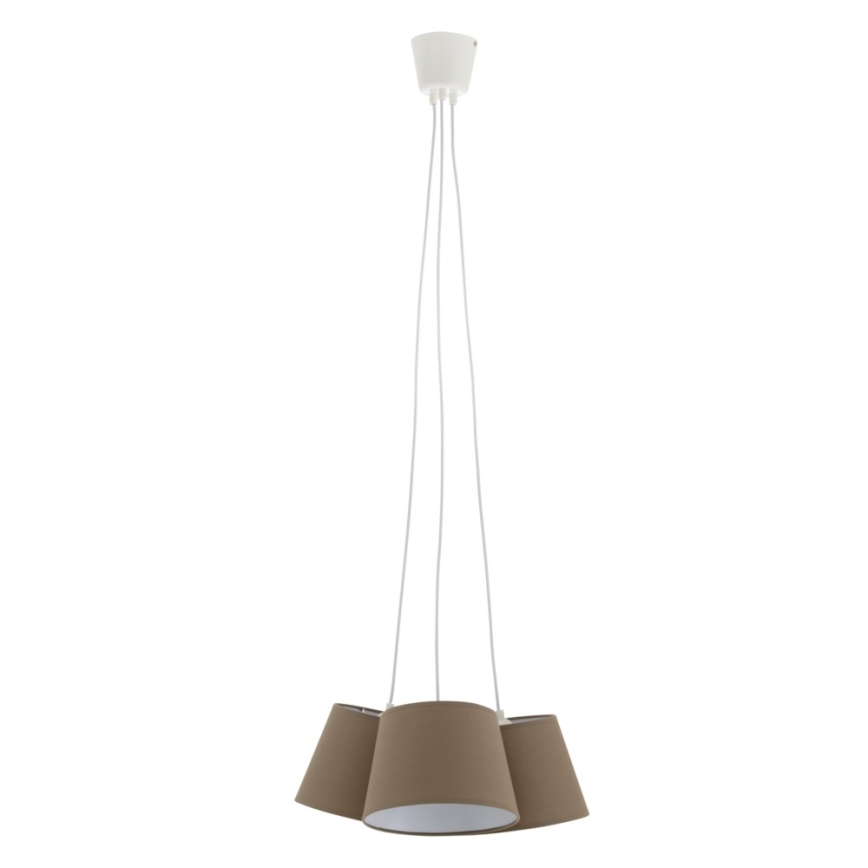 Briloner 4288-031 - Luz pendente TELA 3xE27/40W