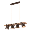 Briloner 4406-044 - Candeeiro suspenso TALE 4xE27/40W/230V castanho