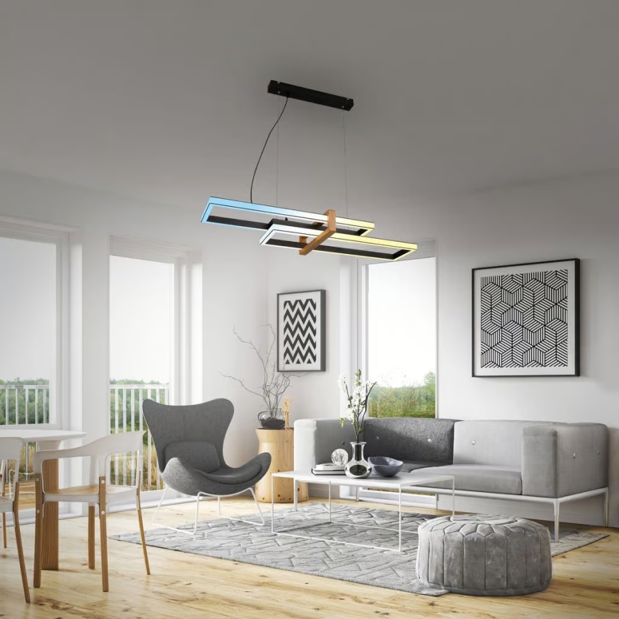 Briloner 4768015 - Lustre dimmável suspenso por cabo LED/44W/230V 2700-6500K 100 cm + comando remoto