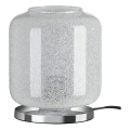 Briloner 7011-018 - Candeeiro de mesa COLD 1xE27/40W/230V transparente/cromado brilhante