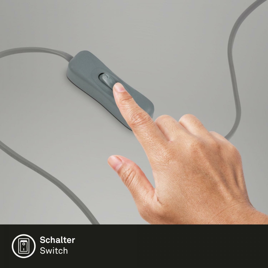 Briloner 7028-014 - Candeeiro de mesa STARRY SKY 1xE14/25W/230V cinzento