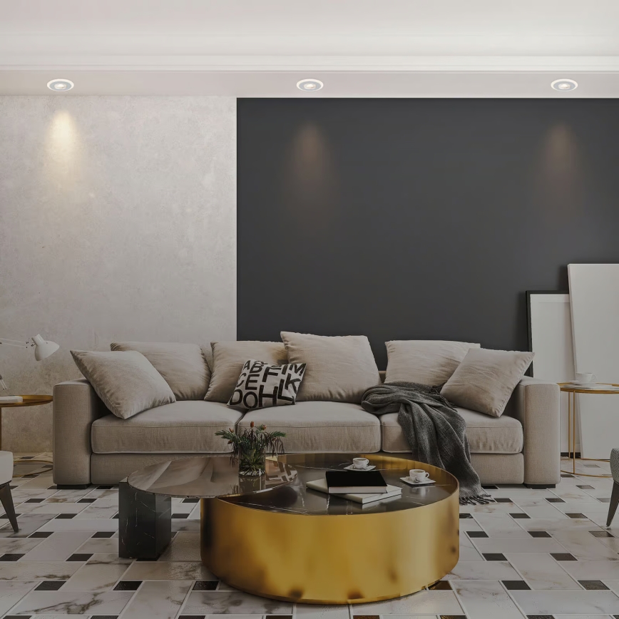 Briloner 7039034 - Conjunto de 3 luminárias de embutir para casa de banho 3xLED/5W/230V IP44 cromado mate