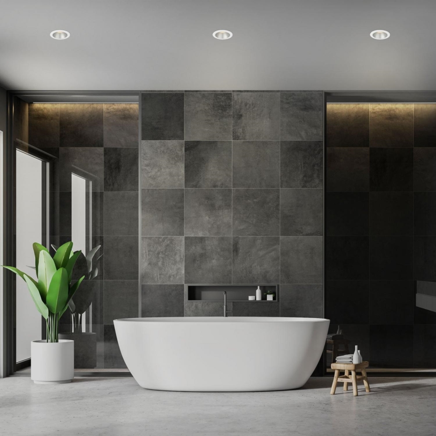 Briloner 7041-036 - CONJUNTO 3x Focos de encastrar LED para casa de banho  LED/4,9W/230V IP44 branco