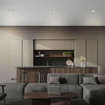 Briloner 7042-034 - CONJUNTO 3x Focos de encastrar para casa de banho 1xGU10/9W/230V IP23 prateado