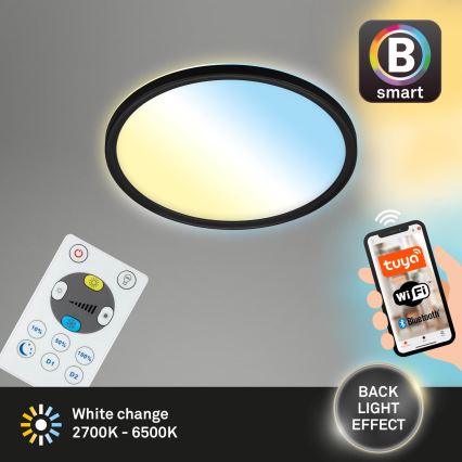 Briloner 7058-015 - Iluminação LED com regulação SLIM LED/18W/230V 2700-6500K Wi-Fi Tuya + controlo remoto