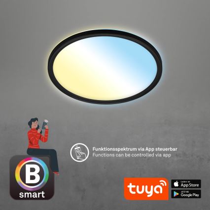 Briloner 7058-015 - Iluminação LED com regulação SLIM LED/18W/230V 2700-6500K Wi-Fi Tuya + controlo remoto