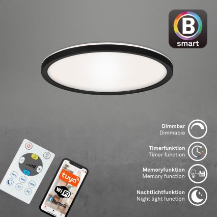 Briloner 7058-015 - Iluminação LED com regulação SLIM LED/18W/230V 2700-6500K Wi-Fi Tuya + controlo remoto