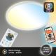 Briloner 7058-016 - Iluminação LED com regulação SLIM LED/18W/230V 2700-6500K Wi-Fi Tuya + controlo remoto
