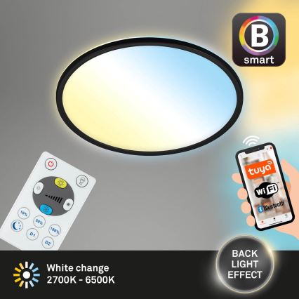 Briloner 7059-015 - Iluminação de teto LED com regulação SLIM LED/22W/230V 2700-6500K Wi-Fi Tuya + controlo remoto