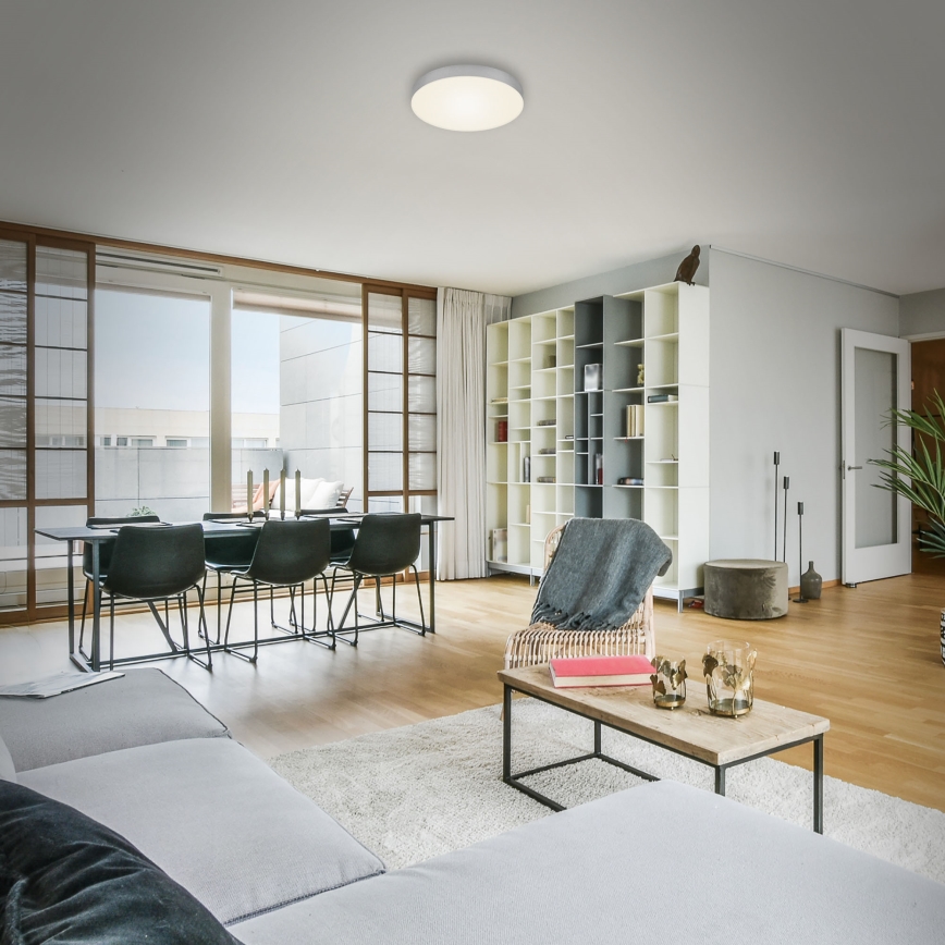 Briloner 7065-014 - Iluminação de teto LED FLAME LED/16W/230V prateado