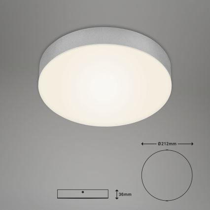 Briloner 7065-014 - Iluminação de teto LED FLAME LED/16W/230V prateado