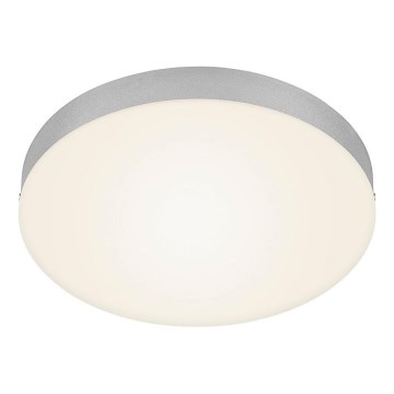 Briloner 7066-014 - Iluminação de teto LED FLAME LED/21W/230V 3000K prateado diâmetro 28,7 cm