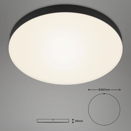 Briloner 7068-015 - Iluminação de teto LED FLAME LED/24,5W/230V 3000K preto