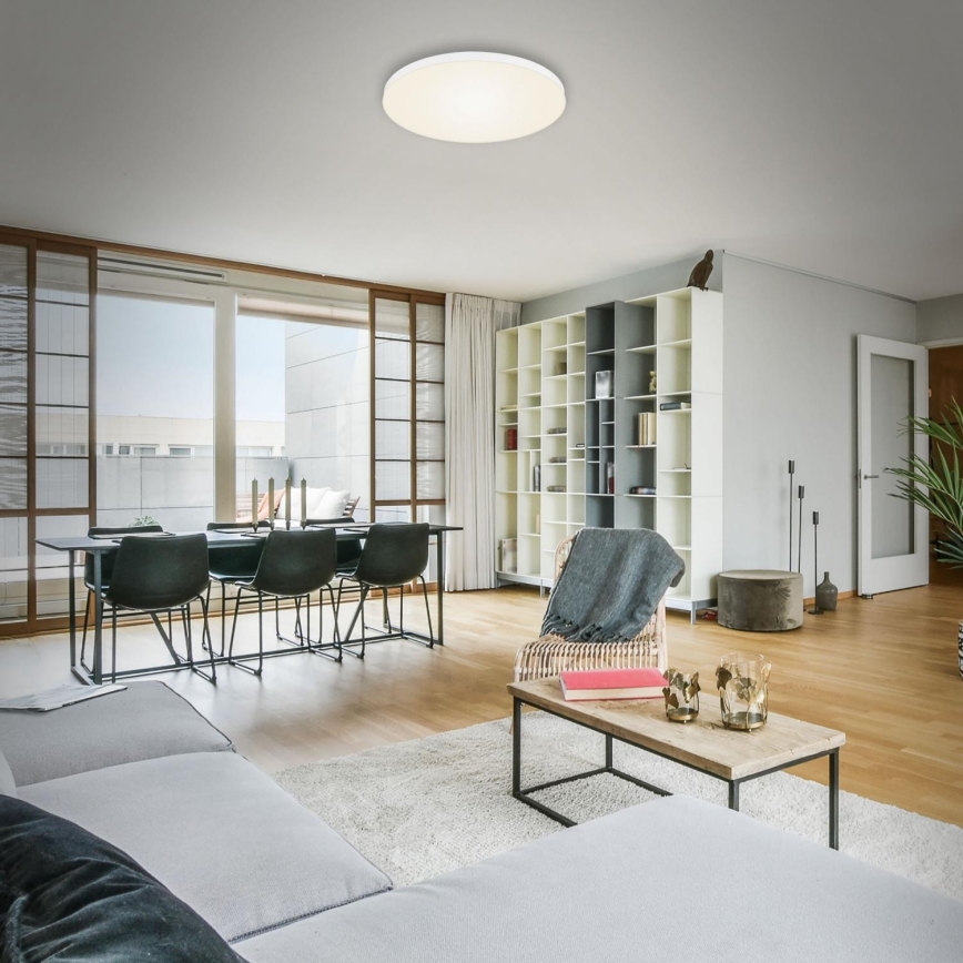 Briloner 7068-016 - Iluminação de teto LED FLAME LED/24,5W/230V 3000K diâmetro 38 cm branco