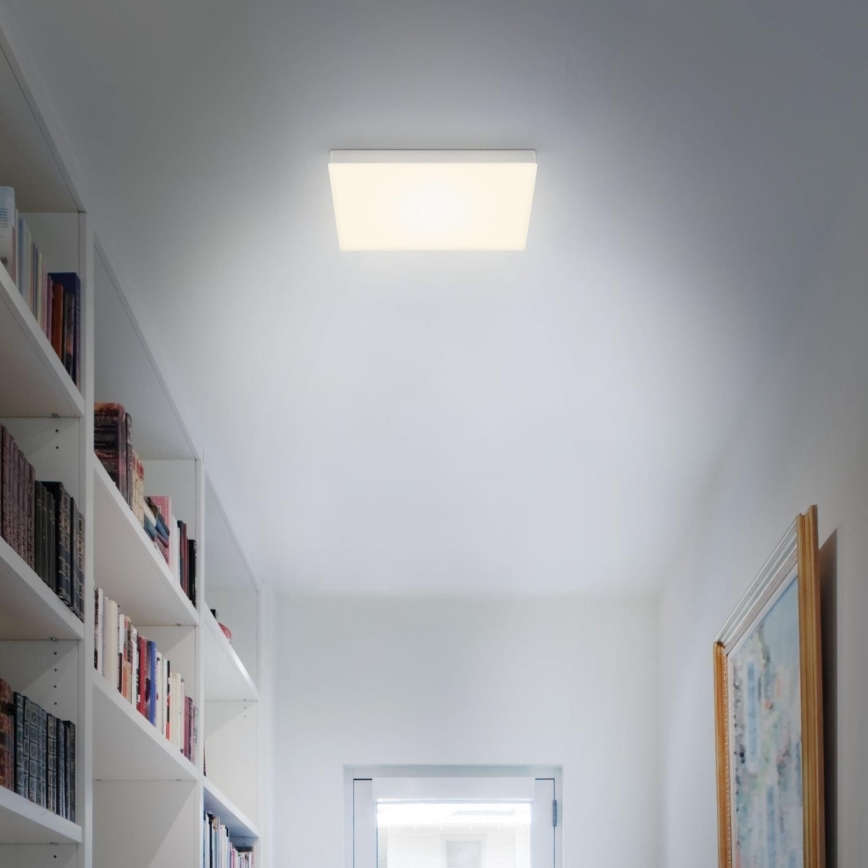 Briloner 7071-014 - Iluminação de teto LED FLAME LED/21W/230V 3000K 28,7x28,7 cm prateado