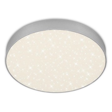 Briloner 7074-414 - Iluminação de teto LED STAR SKY LED/21W/230V 4000K diâmetro 28 cm prateado