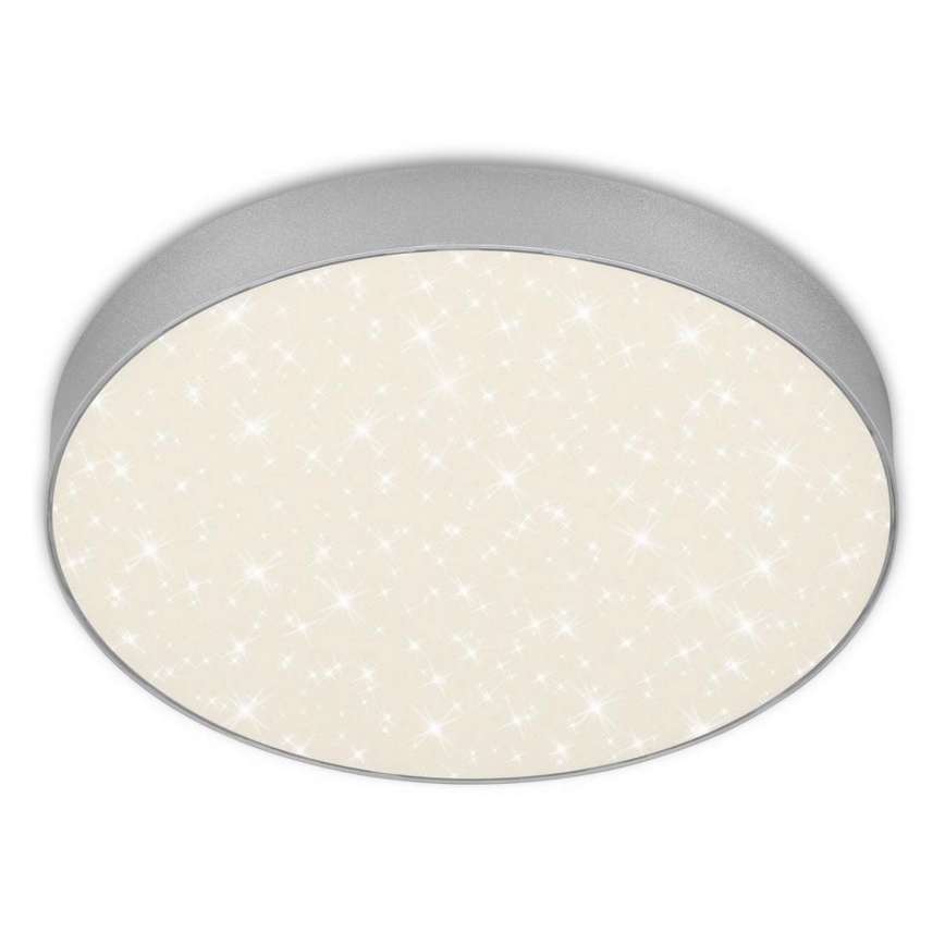 Briloner 7074-414 - Iluminação de teto LED STAR SKY LED/21W/230V 4000K diâmetro 28 cm prateado