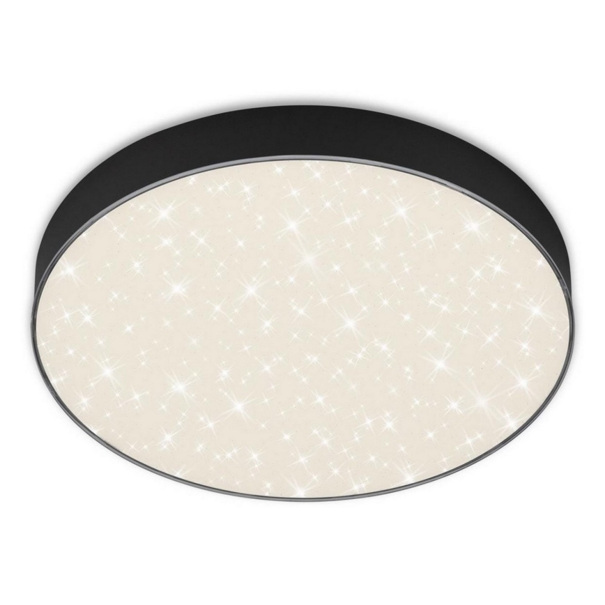 Briloner 7074-415 - Iluminação de teto LED STAR SKY LED/21W/230V 4000K diâmetro 28 cm preto