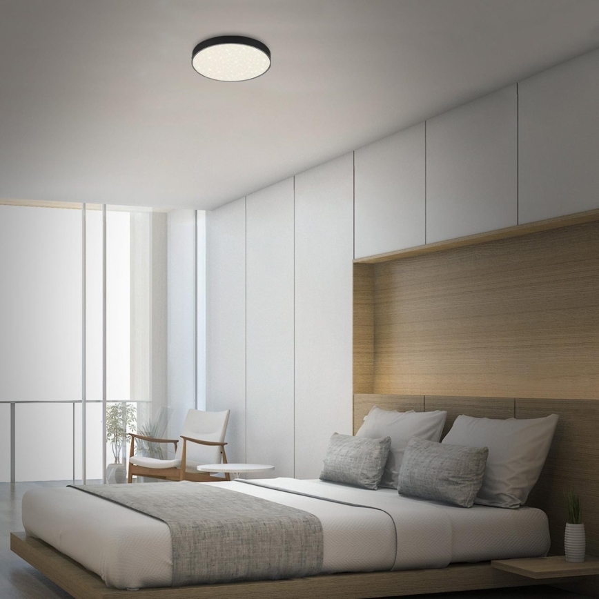 Briloner 7074-415 - Iluminação de teto LED STAR SKY LED/21W/230V 4000K diâmetro 28 cm preto