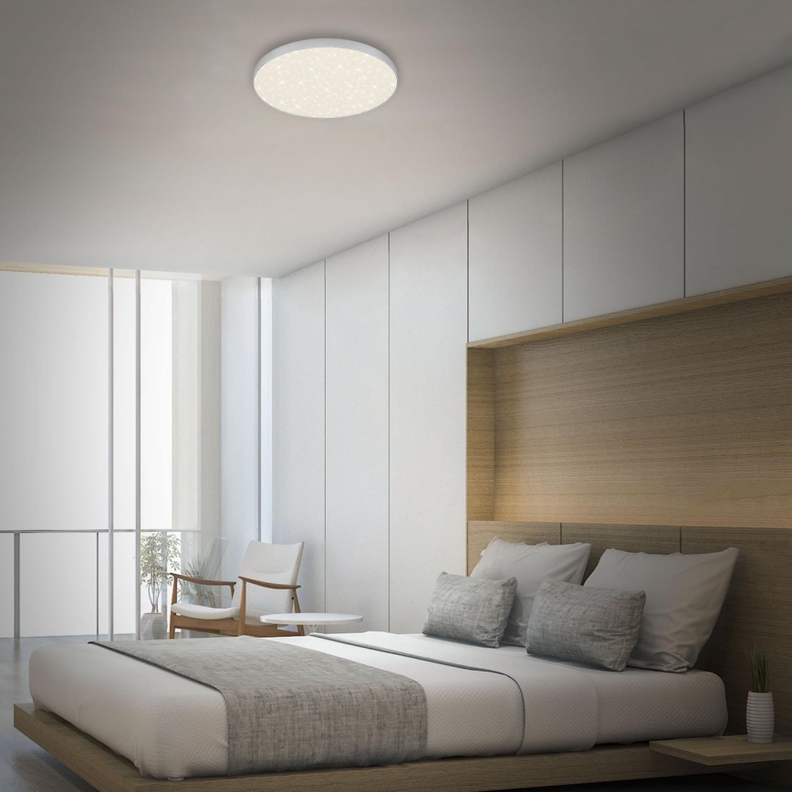 Briloner 7075-414 - Iluminação de teto LED STAR SKY LED/24,5W/230V 4000K diâmetro 38 cm prateado