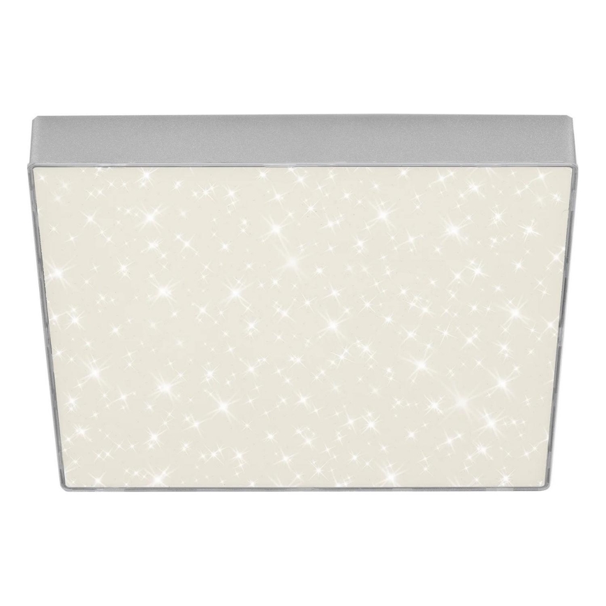 Briloner 7078-414 - Iluminação de teto LED STAR SKY LED/21W/230V 4000K 28x28 cm prateado