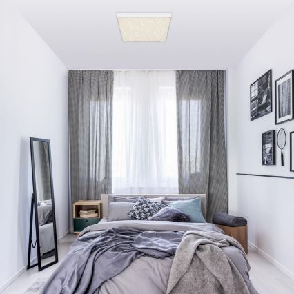 Briloner 7078-416 - Luminária de Teto LED STAR SKY LED/21W/230V 4000K 28x28 cm branca