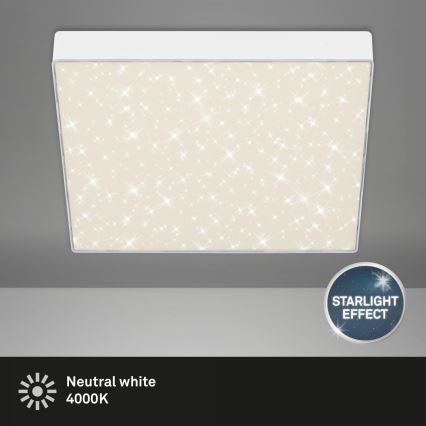 Briloner 7078-416 - Luminária de Teto LED STAR SKY LED/21W/230V 4000K 28x28 cm branca
