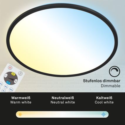 Briloner 7080-015 - Luminária de teto LED dimmerizável SLIM LED/22W/230V 2700-6500K + controlo remoto